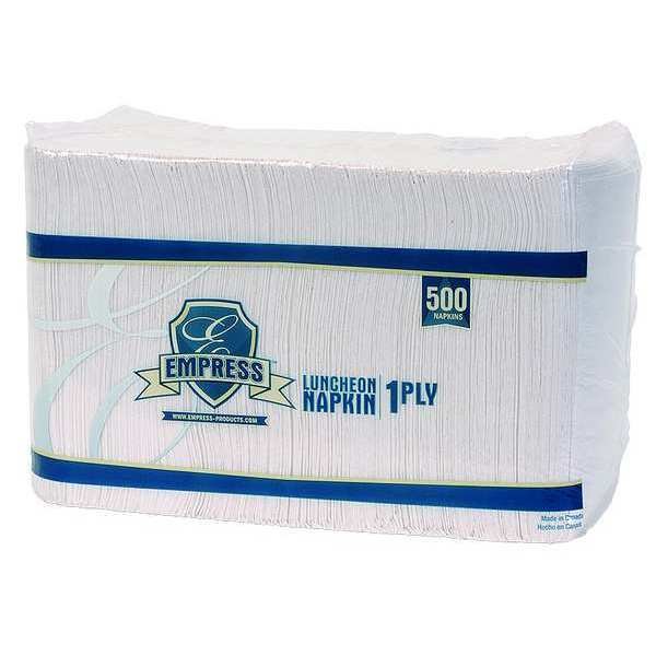 Napkin1/4Fold, 11x12.75in, 1Ply, 500ct, PK12, Empress, Mfr#: LN125001