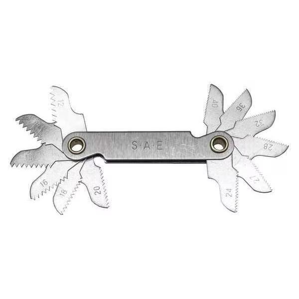 Fractional Pitch Gauge, 12-40 Tpi, Century Drill & Tool, Mfr#: 98401
