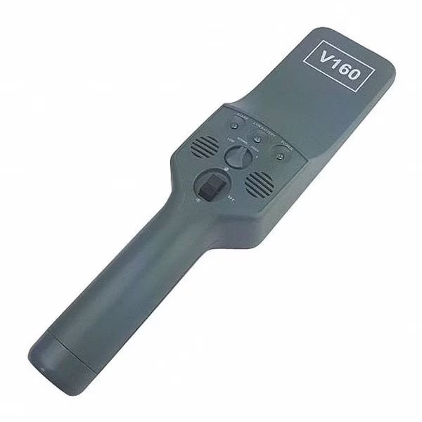 Metal Detector, Hand-Held, Black, Plastic, Metal Defender, Mfr#: MD-160