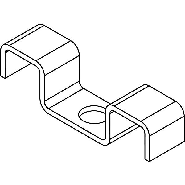 Grating Clip, 316 Stainless Steel, PK25, Fibergrate, Mfr#: 876010