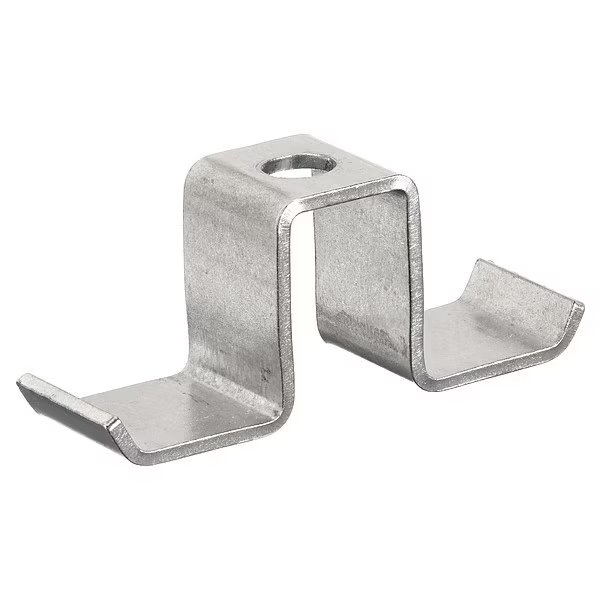 Grating Clip, For Screw Size 1/4 in, 316 Stainless Steel, Unfinished, 25 PK, Fibergrate, Mfr#: 876070
