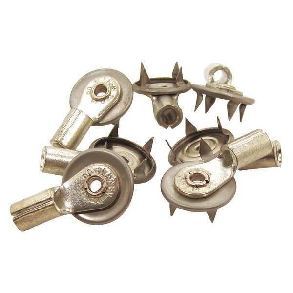 Push and Clinch Banana Connector, PK20, Botron Co, Mfr#: B9869