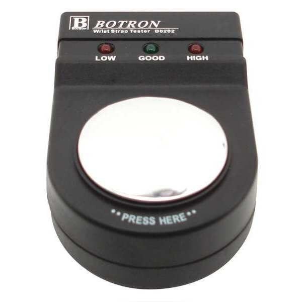 Portable Touch Plate Wrist Strap Tester, Botron Co, Mfr#: B8202