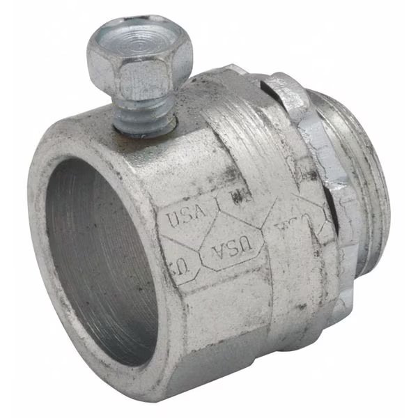 Set Screw Connector, 1-1/2" Conduit, Steel, Raco, Mfr#: 3006