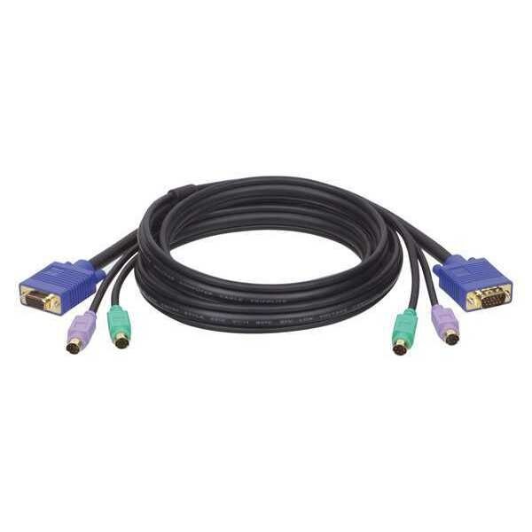 PS/2 Cable Kit for KVM B007-008, 10ft, Tripp Lite, Mfr#: P753-010