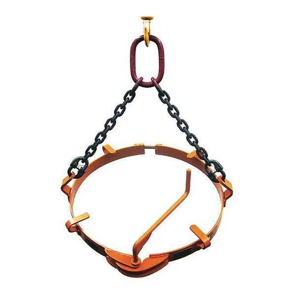 Drum Lifter, 3000lb., WLL, 22.5" dia., Renfroe, Mfr#: 300S-01.50-A