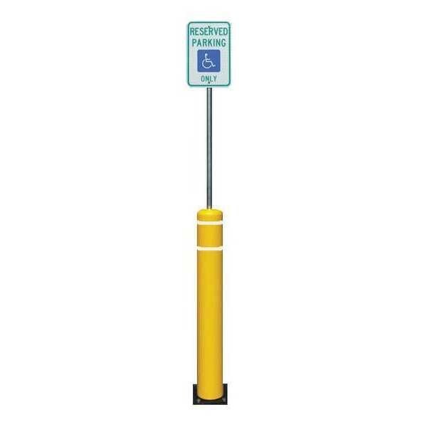 FlexPost Ground Install, 8 ft., Black, Post Guard, Mfr#: 103NG8B