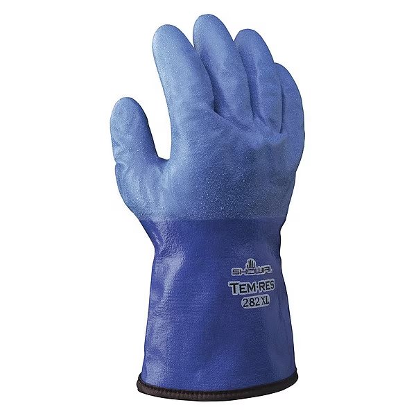 Cut Resist Gloves, L, Blue, Polyurethane, PR, Showa, Mfr#: 282L-09