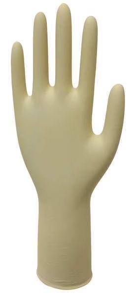 Cleanroom Gloves, Latex, M, PK1000, Ansell, Mfr#: CE5-512