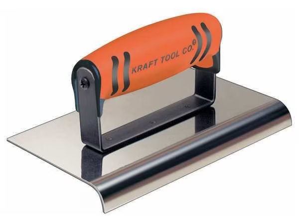 Sidewalk Edger, SS/ProForm, 1/4 in Radius, Kraft Tool, Mfr#: CF172PF