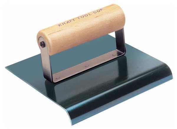 Sidewalk Edger, Blue Stl/Wood, 3/8 Radius, Kraft Tool, Mfr#: CF573