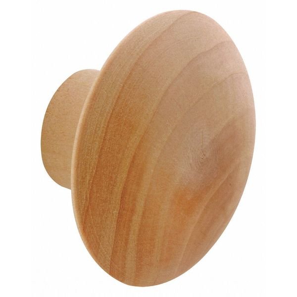 Bi-Fold Door Pull Knob with Screw, Wood (Single Pack), Primeline Tools, Mfr#: N 7298