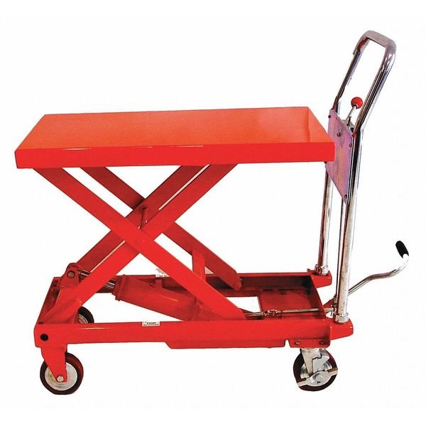 Scissor Lift Table, 600 lb. Cap, 20
