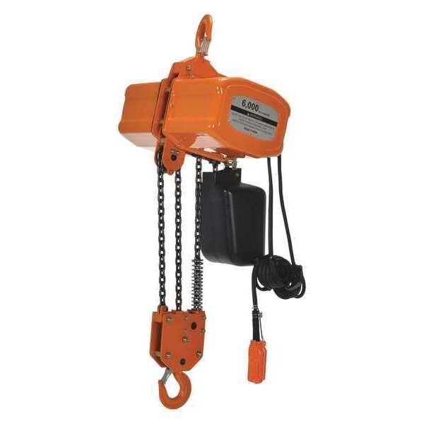 Econ Chain Hoist, Container, 6K, 1 Phase, Vestil, Mfr#: H-6000-1
