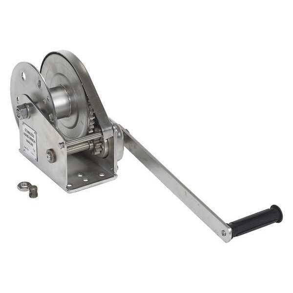 Stainless Steel Winch, 1800 lb., Vestil, Mfr#: HWSS-1800-NR