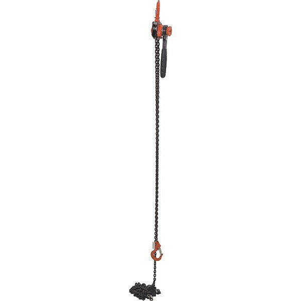 Economy Lever Hoist, 1K, 20 ft., 1000 lb. Load Capacity, 20 ft Hoist Lift, Vestil, Mfr#: ELH-10-20