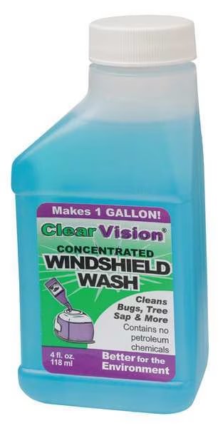4 oz Windshield Washer/De-Bug Bottle, 12 PK, Clear Vision, Mfr#: ACV0439200