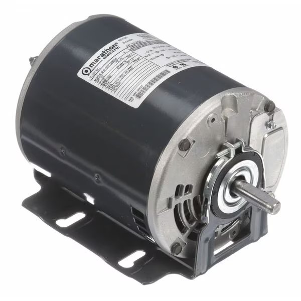 Split-Phase Belt Drive Motor, 1/3 HP, 48 Frame, 115V AC Voltage, 1,725 Nameplate RPM, Marathon Motors, Mfr#: 048S17D997