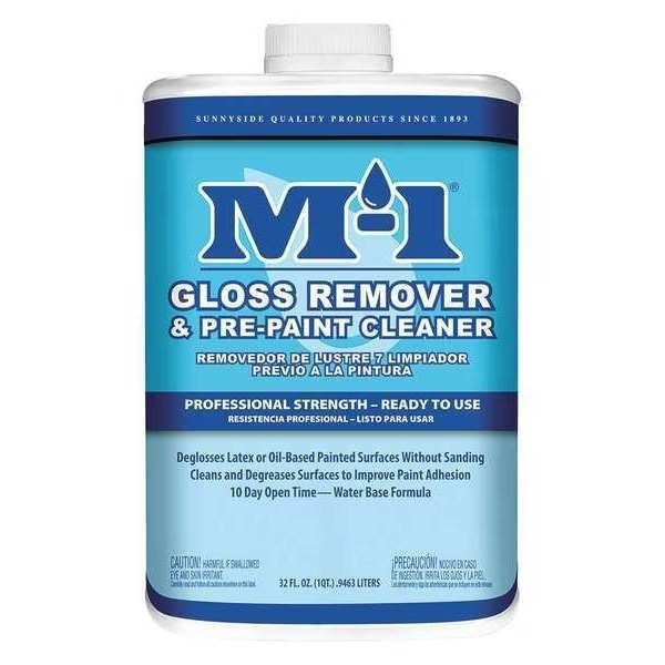 Paint Deglosser, Pre-Paint Cleaner, 1 qt., M-1, Mfr#: 62232M