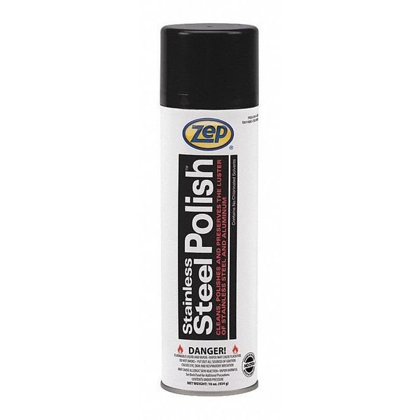 SS Cleaner, Aerosol Can, 20 oz., PK12, Zep, Mfr#: 14301