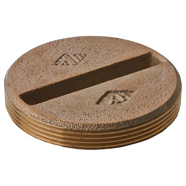 4" Pipe Dia. Cast Bronze Plug Cleanouts, Jay R. Smith Manufacturing, Mfr#: 4470T04