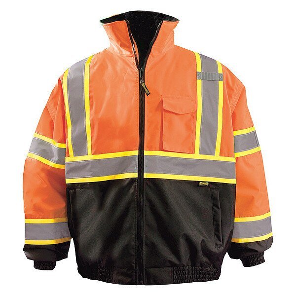 X-Back Jacket, Unisex, 4XL, Orange, Occunomix, Mfr#: LUX-350-B2X-O4X