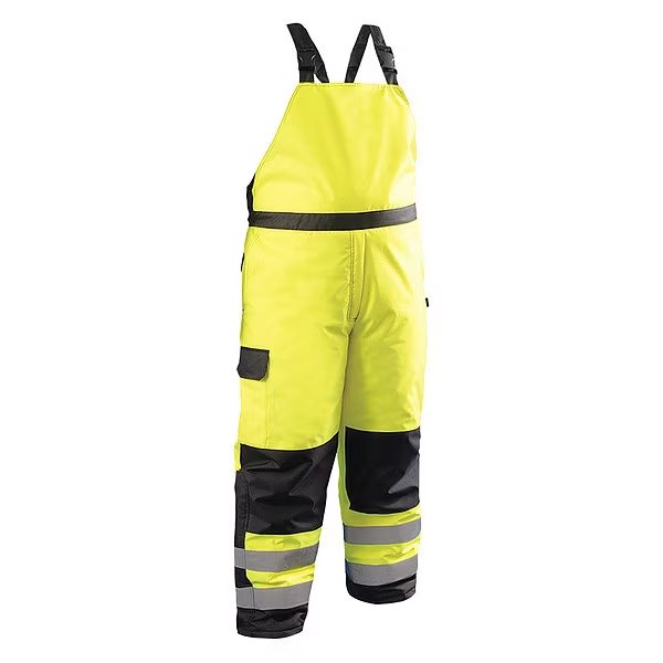 Rain Pants, Yellow, 4XL, Fits Waist 56 to 58", Occunomix, Mfr#: LUX-WBIB-Y4X