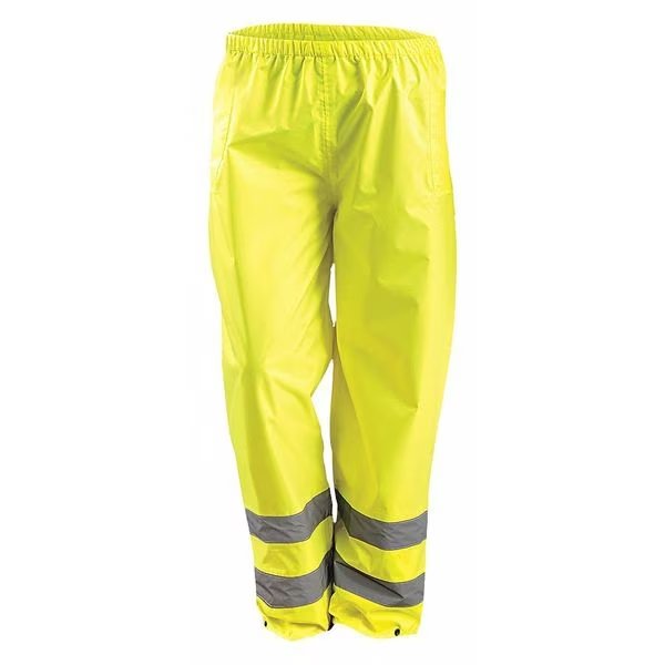 Rain Pants, Yellow, L, Fits Waist 40 to 42", Occunomix, Mfr#: LUX-TRPNT-YL