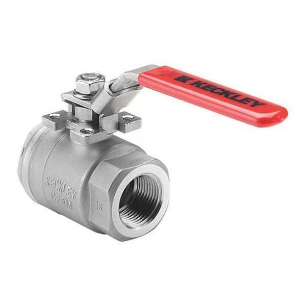 3/8" NPT Stainless Steel Ball Valve Inline, Keckley, Mfr#: BVS2THFSSRGSL-038