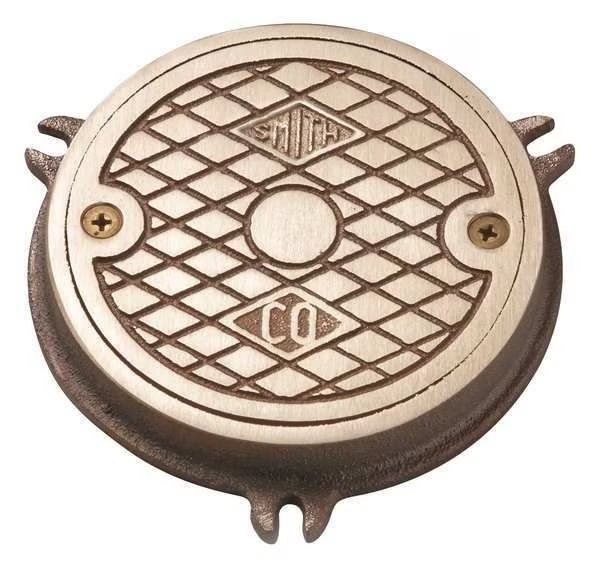 Floor Cleanout, 3/4 in. H, Nickel Bronze, Jay R. Smith Manufacturing, Mfr#: 4810-04PB