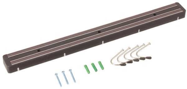Knife Rack, Magnetic, Black, 24 in. W, Crestware, Mfr#: KRP24