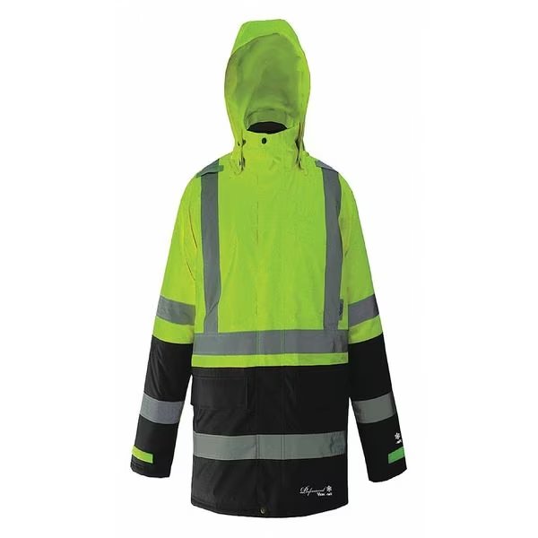 Viking Prof Insulated 300D Trilobal Safety Parka -50C, Viking, Mfr#: D6455JG-M