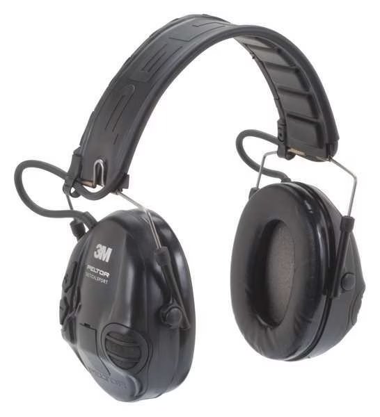 Tactical Headset, Over the Head, Black, 3M, Mfr#: 93407