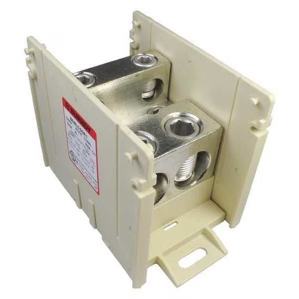 Power Distribution Block, 4 AWG to 500MCM, Burndy, Mfr#: BDBLCS6R1