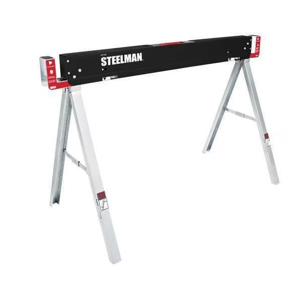 Sawhorse, Work Table, 47 in., Steel, Steelman, Mfr#: 67103-G