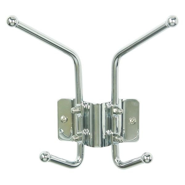 Coat Rack, Silver, 3 in. D, EnjoyTool Select, Mfr#: 45NG74
