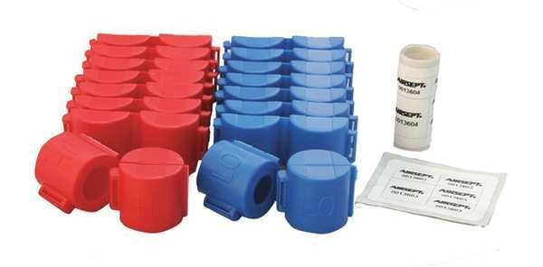 A/C Security Caps, 6 in O.D., Plastic, Airsept, Mfr#: 72921