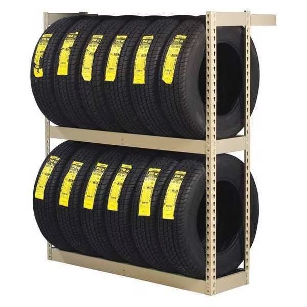 Single Sided Boltless Tire Rack, 60 in., Tennsco, Mfr#: ZST-6060S