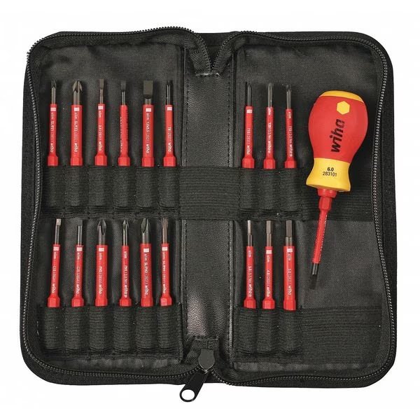 Electricians Tool Kit, 20 pcs., Wiha, Mfr#: 28396