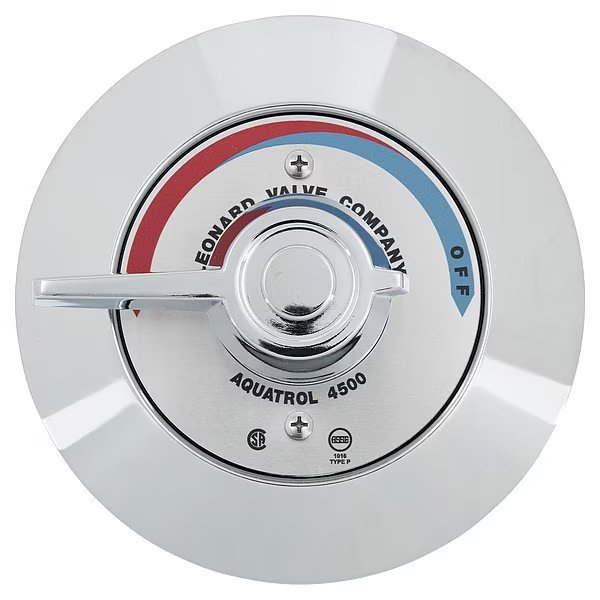 Shower Valve, 1/2 in Outlet, 1/2 in Inlet, Leonard Valve, Mfr#: 4500-VP