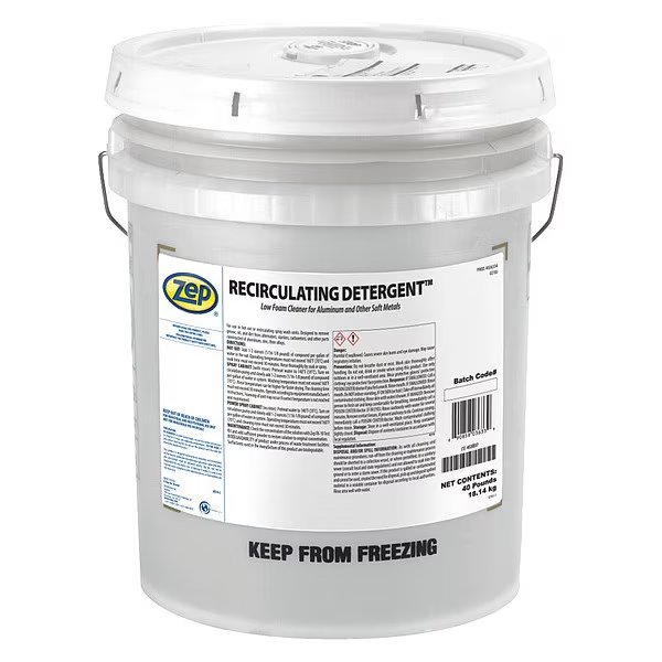 Recirculating Detergent Cleaner/Degreaser, 40 lb Pail, Ready to Use, Water Based, Zep, Mfr#: 36334