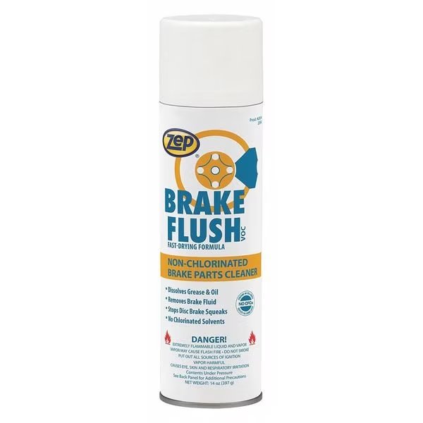 14 Oz. Non-Chlorinated Brake Parts Cleaner Bottle, Clear, Aerosol, Zep, Mfr#: L93401