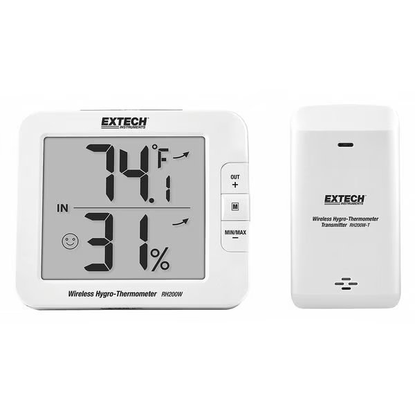 Wireless Thermometer, Digital LCD, Extech, Mfr#: RH200W