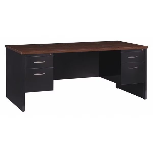 Office Desk, Double Pedestal, 72