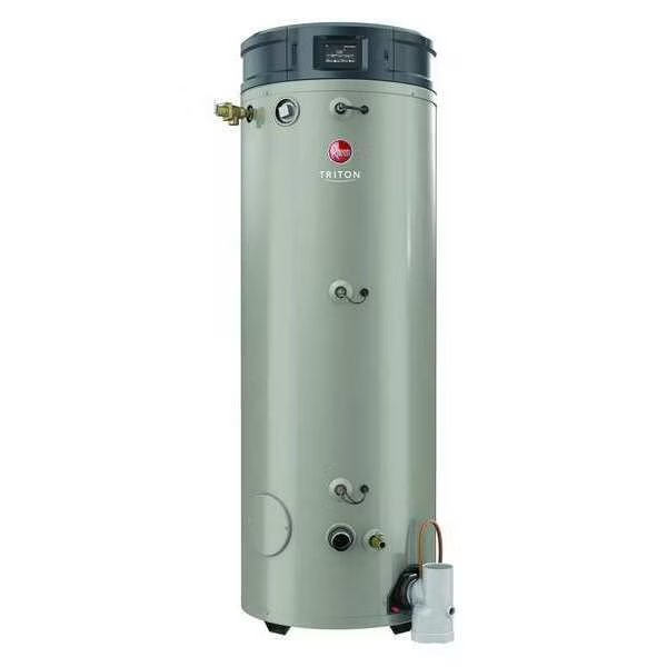 Natural and Propane Gas Commercial Gas Water Heater, 100 gal., Rheem, Mfr#: GHE100SU-300A