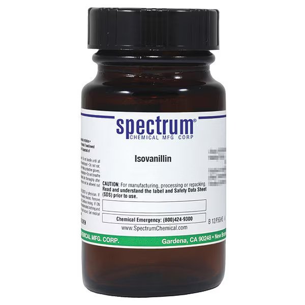 Isovanillin, 25g, CAS 621-59-0, Amber Glass, Spectrum, Mfr#: I3248-25GM