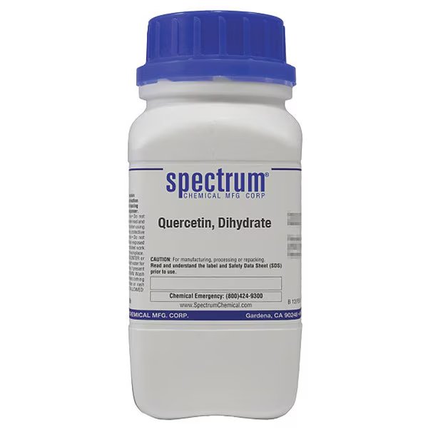 Quercetin, Dihydrate, 100g, CAS 6151-25-3, Spectrum, Mfr#: Q2150-100GM