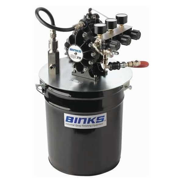 Diaphragm Pump, 18 in. L x 14 in. H, Binks, Mfr#: DX70R3-PF