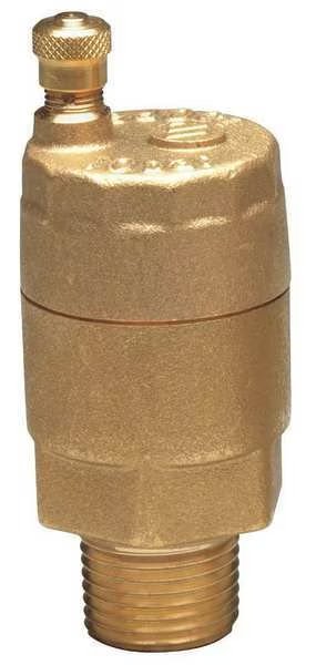 Automatic Air Vent Valve, 1/2 In, Brass, Watts, Mfr#: FV-4M1- 1/2