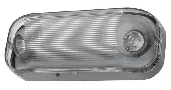 ACUITY LITHONIA 2 Halogen Lamps, Emergency Light, Mounting: Wall, Lithonia Lighting, Mfr#: WLTU MR GY